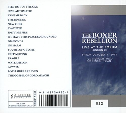 The Boxer Rebellion Live At The Forum CD