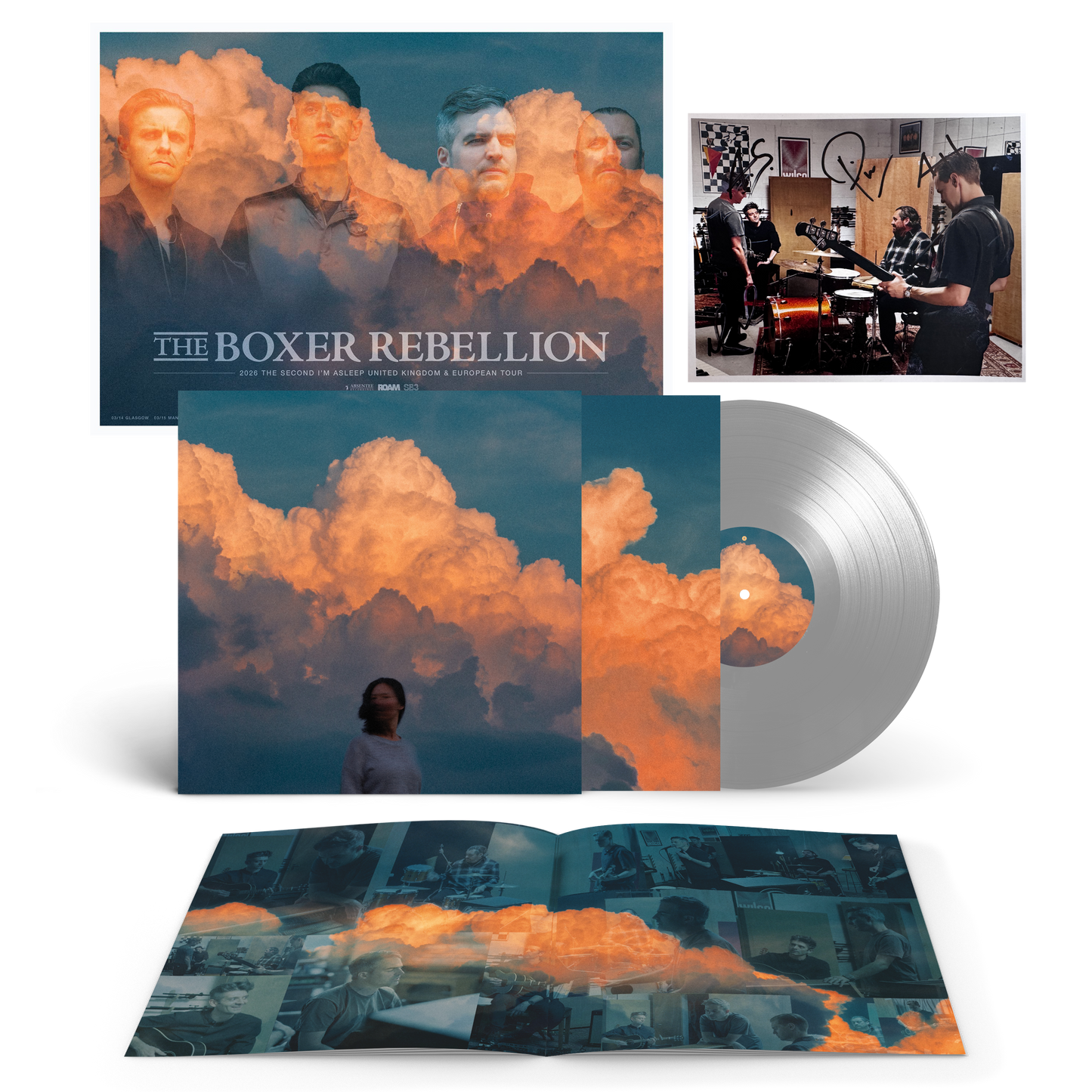 The Second I'm Asleep - Silver Vinyl, Poster + Signed Photo Print