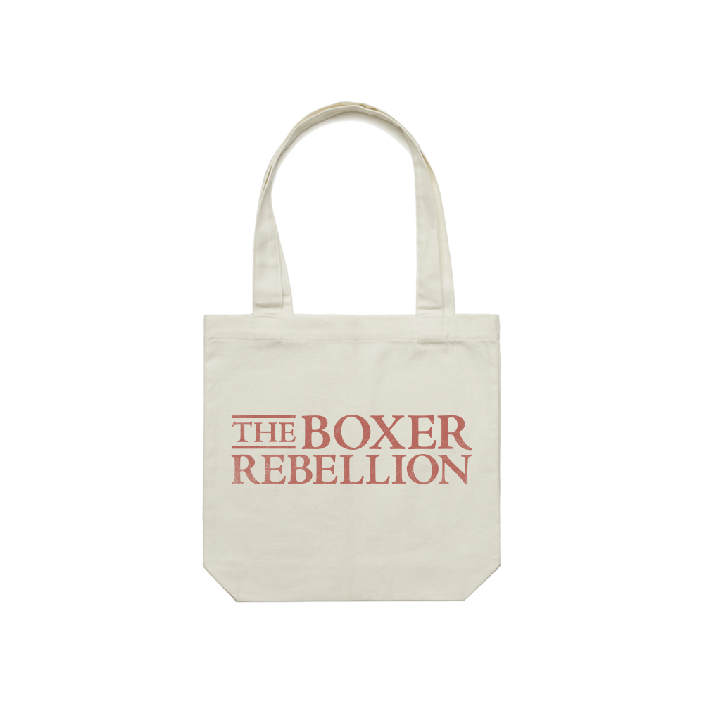 The Boxer Rebellion Logo Beige Tote