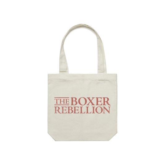 The Boxer Rebellion Logo Beige Tote